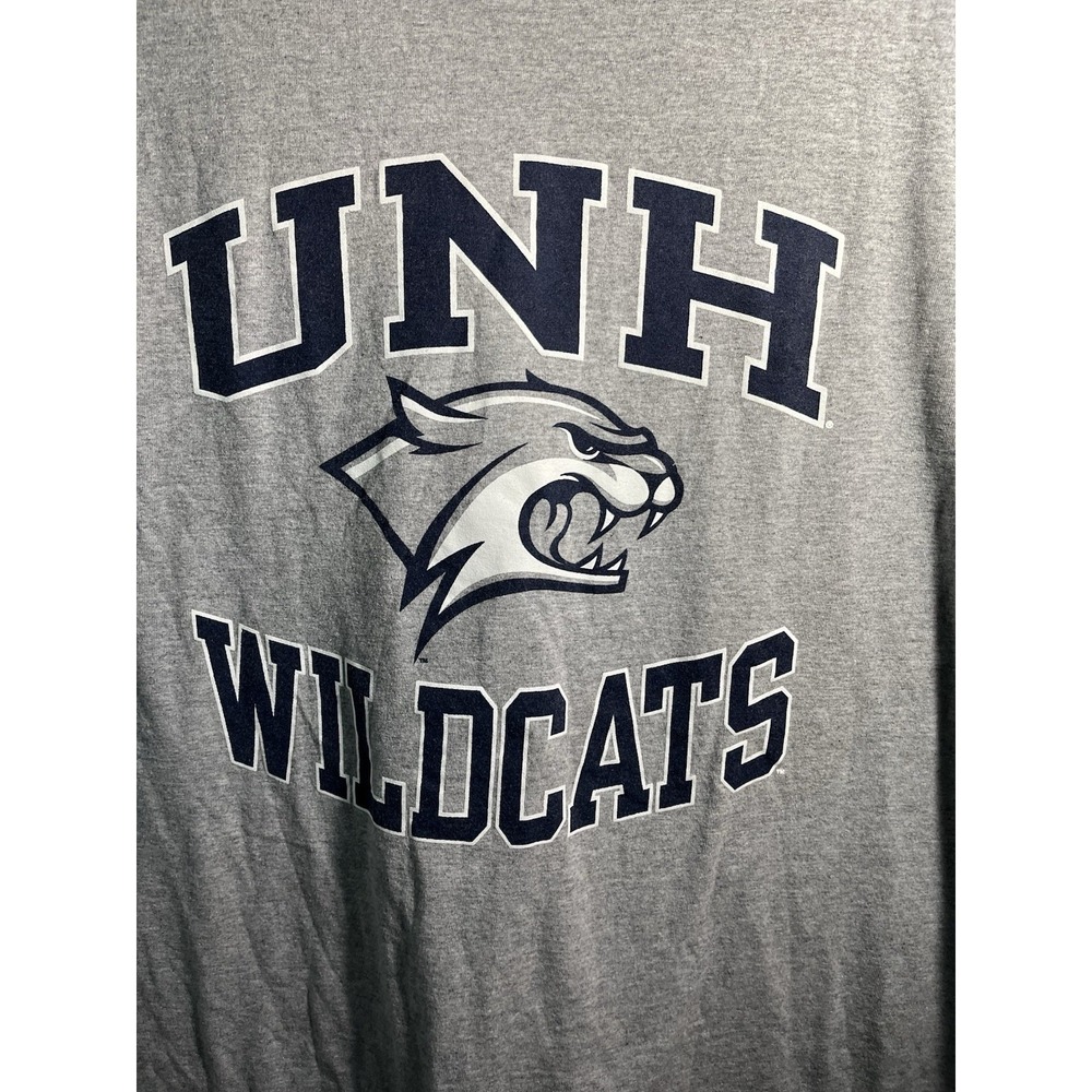 UNH Wildcats T-Shirt 3XL Grey Graphic Tee University of New Hampshire‎